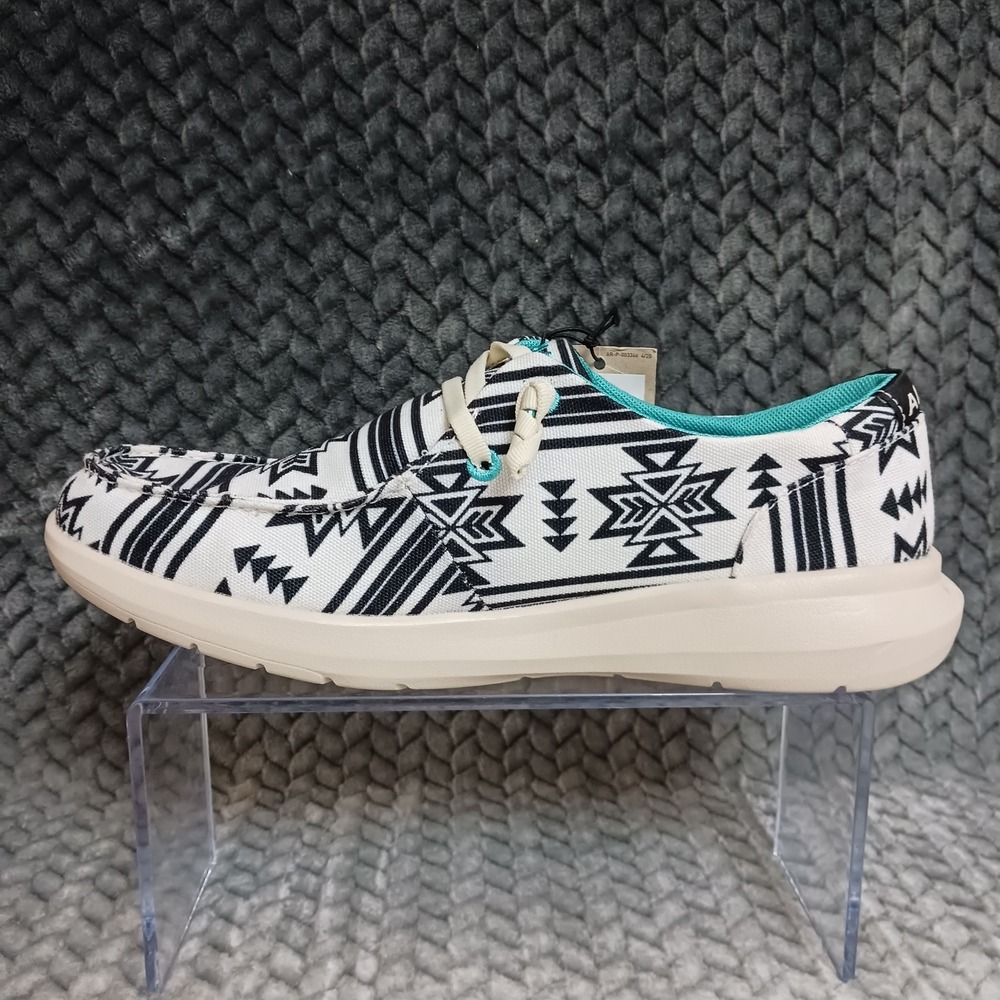 Ariat Hilo Stark Southwest Women's Sneakers Shoes Aztec Print Black White Sz 10B - Picture 7 of 10
